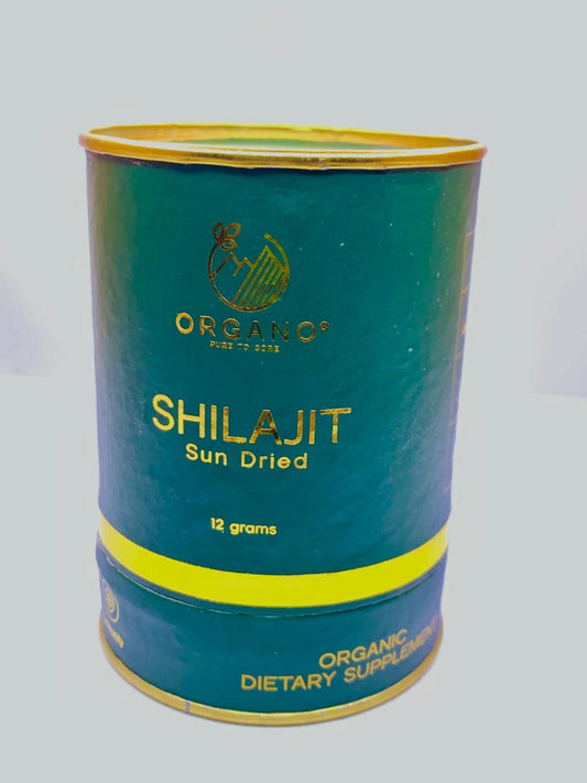 Organo Sun-Dried Shilajit -100% Pure Organic Dietary Supplement | 12 Grams