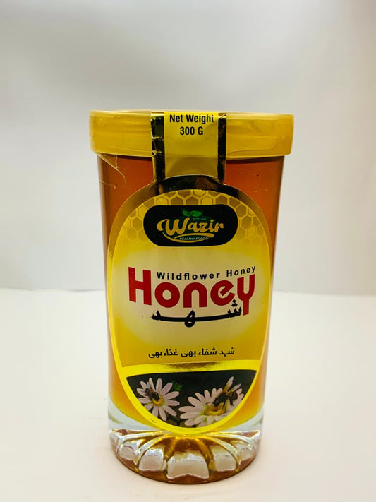 Wazir Wildflower Honey - 100% Pure & Natural Honey | 300g Jar