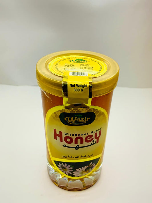 Wazir Wildflower Honey - 100% Pure & Natural Honey | 300g Jar